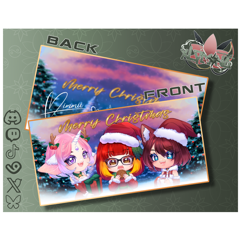 Limitierte Chaotica Christmas Postkarte